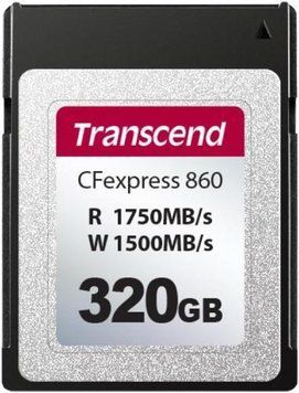 Карта пам'яті CFexpress Card Type B, 320Gb, Transcend CFexpress 860 (TS320GCFE860) 8567130 фото