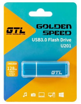 Флеш накопичувач USB 128Gb GTL U201, Blue, USB 3.0 (GTL-U201-128) 7726740 фото