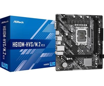 Мат.плата LGA1700, ASRock H610M-HVS/M.2 R2.0 7624350 фото