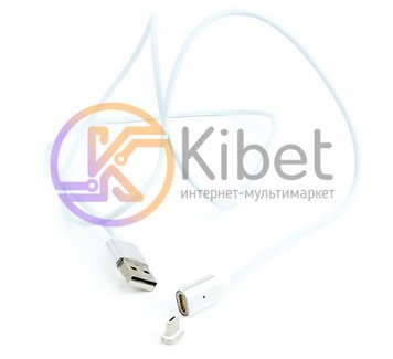 Кабель USB - micro USB 1 м Cablexpert White, с магнитным сменным разъемом (CC-US 4923870 фото