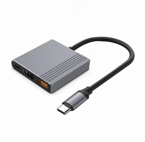 Хаб USB Gembird A-CM-COMBO3-05, Grey 9761910 фото