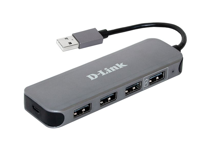 USB 2.0 концентратор D-Link DUB-H4, Black 5007360 фото