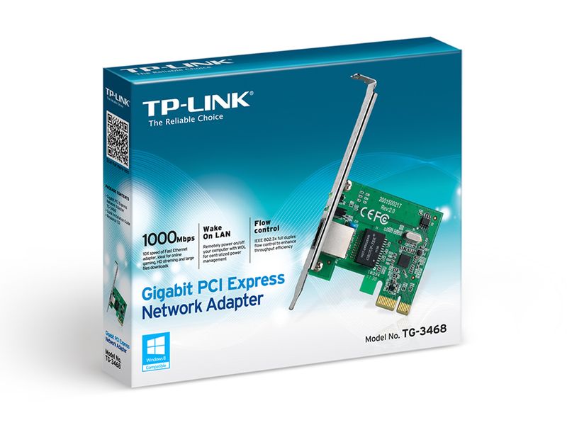 Сетевая карта PCI-E TP-LINK TG-3468 LAN 10/100/1000Mb, Realtek RTL8168B 3190590 фото