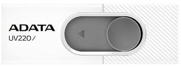 Флеш накопичувач USB 32Gb ADATA UV220, White/Grey, USB 2.0 (AUV220-32G-RWHGY) 8323680 фото