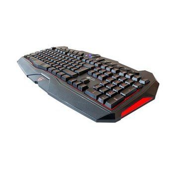Клавиатура Gemix W-210 игровая Black, USB, регулируемая LED подсветка клавиатуры (красная, синяя) 3826590 фото