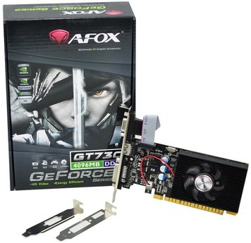 Видеокарта GeForce GT730, AFOX, 4Gb GDDR3 (AF730-4096D3L6) 6138270 фото