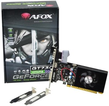 Відеокарта GeForce GT730, AFOX, 4Gb GDDR3 (AF730-4096D3L6) 6138270 фото