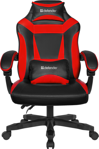 Ігрове крісло Defender Master, Black/Red, екошкіра (64359) 7374420 фото