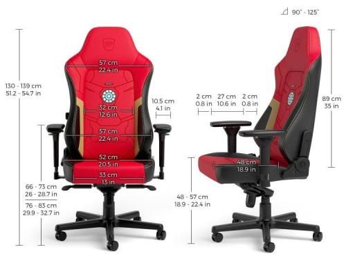 Ігрове крісло Noblechairs HERO "Iron Man Edition" (NBL-HRO-PU-IME) 8346360 фото