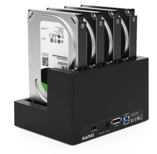 Док-станция 2.5"/3.5" Maiwo K3094A, Black 8639670 фото