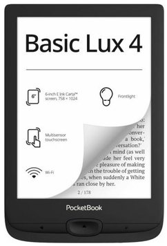 Електронна книга 6" 6" PocketBook 618 "Basic Lux 4", Black (PB618-P-CIS) 8194170 фото