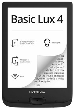 Электронная книга 6" PocketBook 618 "Basic Lux 4", Black (PB618-P-CIS) 8194170 фото