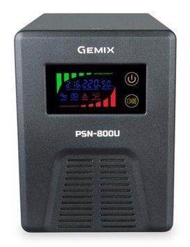 Джерело безперебійного живлення Gemix PSN-800U, Black, 800 ВА, 480 Вт 8670090 фото