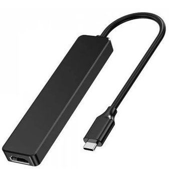 Хаб USB Choetech "5-in-1", Black (HUB-M80-BK) 9761970 фото
