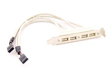 Планка розширення USB 2.0, на задню панель, 4 порти 2661150 фото