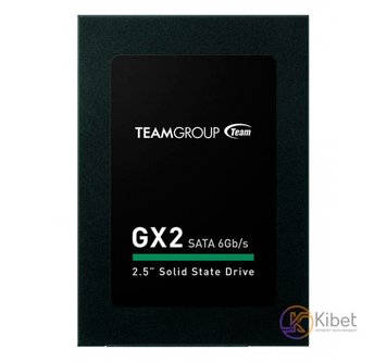 Твердотільний накопичувач 128Gb, Team GX2, SATA3, 2.5', TLC, 500/320 MB/s (T253X2128G0C101) 5180550 фото