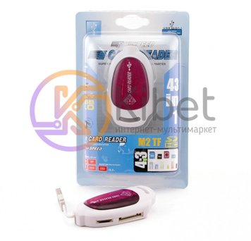 Card Reader внешний AtCom TD2039, 43 in 1, M2 microSD Pro Duo SDHC 1755120 фото