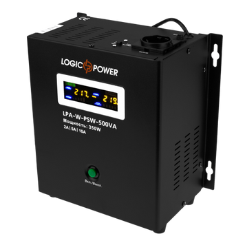 Джерело безперебійного живлення LogicPower LPA-W-PSW-500VA Black, 350Вт (LPA-W-PSW-500VA) 6130050 фото