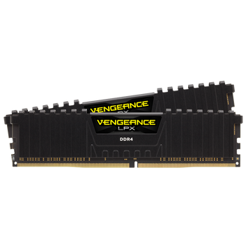 Пам'ять 16Gb x 2 (32Gb Kit) DDR4, 3000 MHz, Corsair Vengeance LPX, Black (CMK32GX4M2D3000C16) 5106060 фото