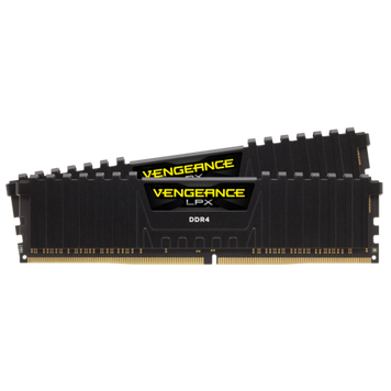 Пам'ять 16Gb x 2 (32Gb Kit) DDR4, 3000 MHz, Corsair Vengeance LPX, Black (CMK32GX4M2D3000C16) 5106060 фото