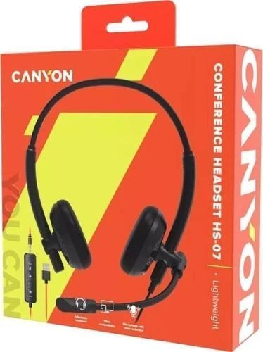 Наушники Canyon HS-07, Black (CNS-HS07B) 8556750 фото