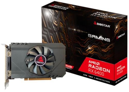 Видеокарта Radeon RX 6400, Biostar, 4Gb GDDR6 (VA6406RA46) 7616190 фото