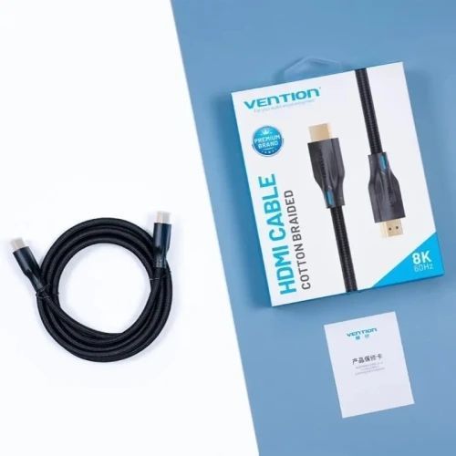 Кабель HDMI (M) - HDMI (M), 1 м, Black, Vention, V2.1, 8K / 60 Гц (AAUBF) 9651660 фото