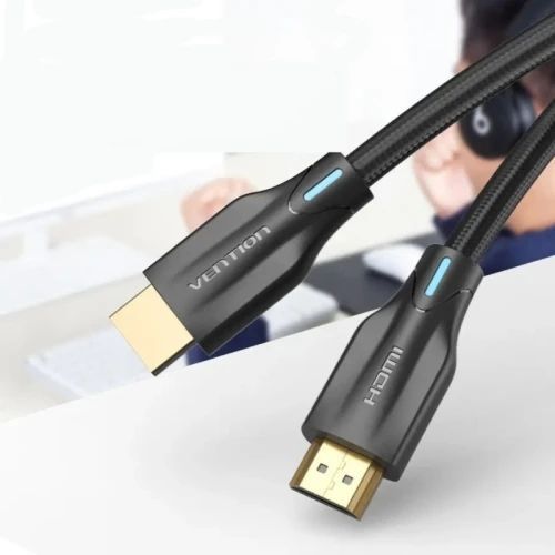 Кабель HDMI (M) - HDMI (M), 1 м, Black, Vention, V2.1, 8K / 60 Гц (AAUBF) 9651660 фото