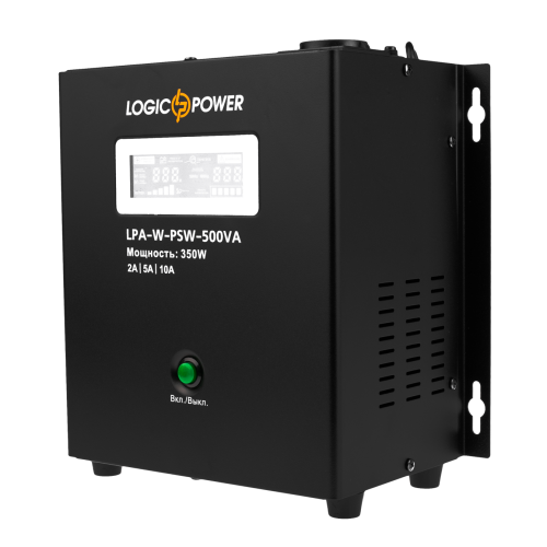 Источник бесперебойного питания LogicPower LPA-W-PSW-500VA Black, 350 Вт (LPA-W-PSW-500VA) 6130050 фото