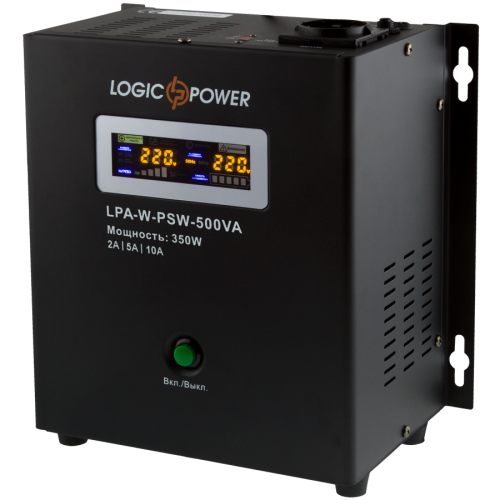 Источник бесперебойного питания LogicPower LPA-W-PSW-500VA Black, 350 Вт (LPA-W-PSW-500VA) 6130050 фото