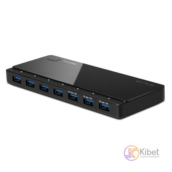 USB 3.0 концентратор TP-Link UH700, Black, 7 портів, до 480 Мбіт/с 5373270 фото