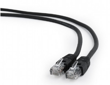 Патч-корд 0.2 м, UTP, Black, 2E, литой, RJ45, кат.6, медь (2E-PC6COP-020BK) 6891510 фото