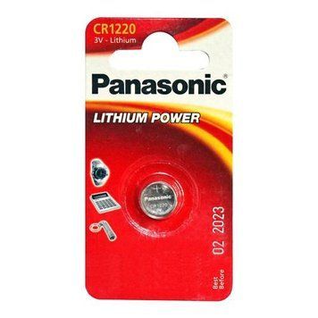 Батарейка CR1220, літієва, Panasonic, 1 шт, 3V, Blister (CR-1220EL/1B) 4959540 фото