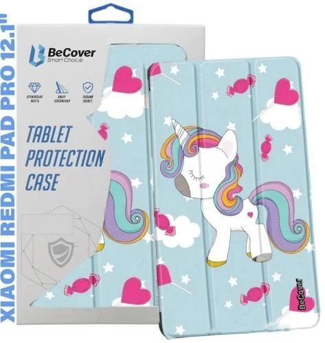 Чехол-книжка для планшета Xiaomi Redmi Pad Pro 12.1", BeCover Smart Case, Unicorn 8746830 фото