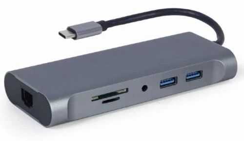 Хаб USB Cablexpert "7-in-1", Grey (A-CM-COMBO7-01) 7620330 фото