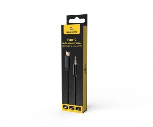 Кабель-перехідник звуковий, Type-C (M) - 3.5 мм (M), 1.5 м, Black, Cablexpert (CCA-CM3.5M-1.5M) 9135810 фото