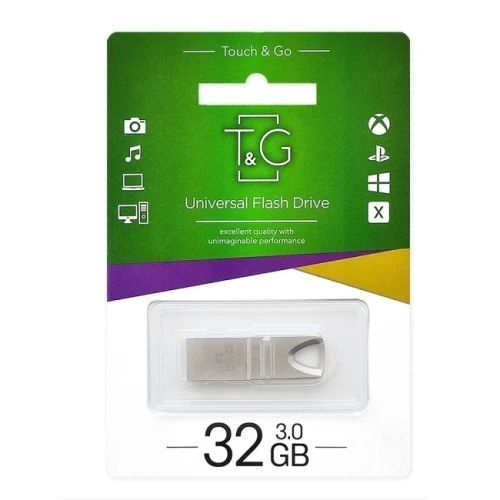 Флеш накопитель USB 32Gb T&G Metal TG117, Silver, USB 3.0 (TG117SL-32G3) 9756360 фото