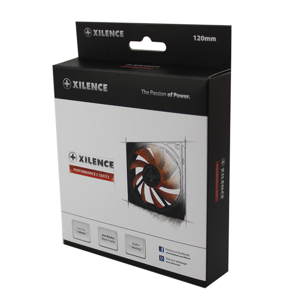 Вентилятор 120 мм, Xilence XF039, Black/Red (XPF120.R) 5979990 фото