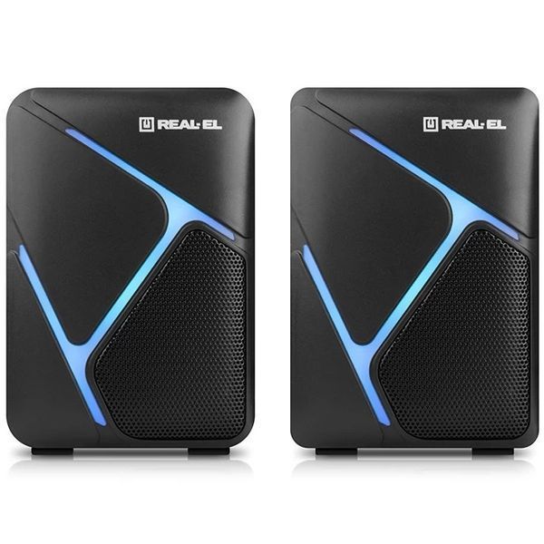 Колонки 2.0 REAL-EL S-75 Black 8916330 фото