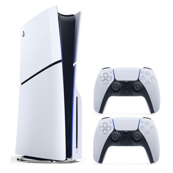 Ігрова приставка Sony PlayStation 5 Slim, White, з Blu-ray приводом + додатковий джойстик 8564190 фото