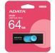Флеш накопичувач USB 64Gb ADATA UV220, Black/Blue, USB 2.0 (AUV220-64G-RBKBL) 8354520 фото 3