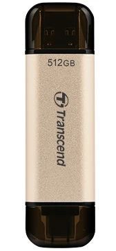 Флеш накопичувач USB 256Gb Transcend JetFlash 930C, Gold/Black, Type-C / USB 3.2 Gen 1 (TS256GJF930C) 7561170 фото