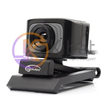 Web камера Gemix F5 Black Gray, 1.3 Mpx, 640x480, USB 2.0, встроенный микрофон 3813240 фото