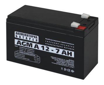 Батарея для ИБП 12В 7Ач LogicPower, AGM A12-7.0AH, ШхДхВ 150x64x94 (3058) 7188120 фото