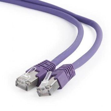 Патч-корд 5 м, S/STP, Violet, Cablexpert, Cat.6a, Cu, LSZH (PP6A-LSZHCU-V-5M) 6278520 фото