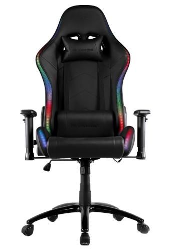 Ігрове крісло 2E GAMING OGAMA RGB, Black, ПУ шкіра, RGB-підсвічування (2E-GC-OGA-BKRGB) 7120560 фото