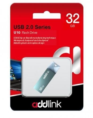 Флеш накопитель USB 32Gb AddLink U10, Turquoise, USB 2.0 (AD32GBU10B2) 7399020 фото