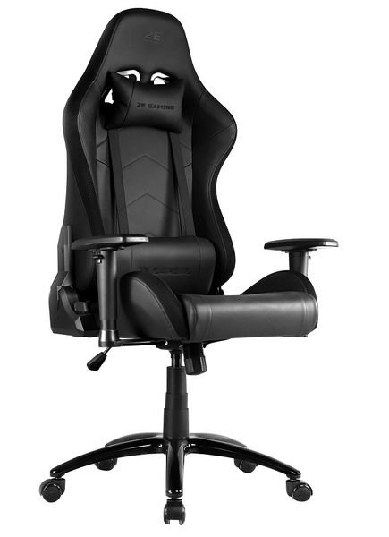 Ігрове крісло 2E GAMING OGAMA RGB, Black, ПУ шкіра, RGB-підсвічування (2E-GC-OGA-BKRGB) 7120560 фото