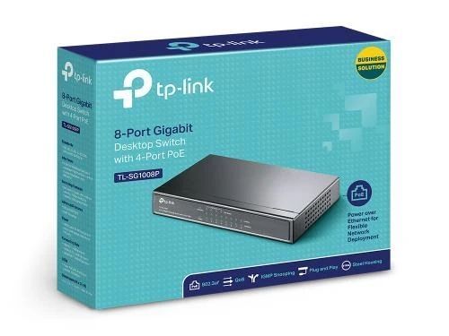 Коммутатор TP-LINK TL-SG1008P 8 LAN 10/100/1000 Mb, Unmanaged 5354730 фото