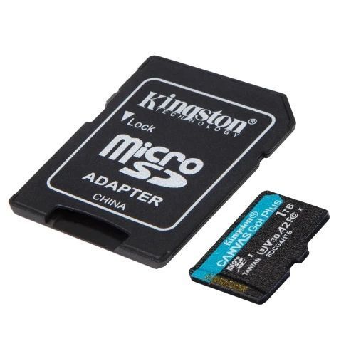 Карта пам'яті microSDXC, 1Tb, Kingston Canvas Go! Plus, SD адаптер (SDCG4/1TB) 9198930 фото
